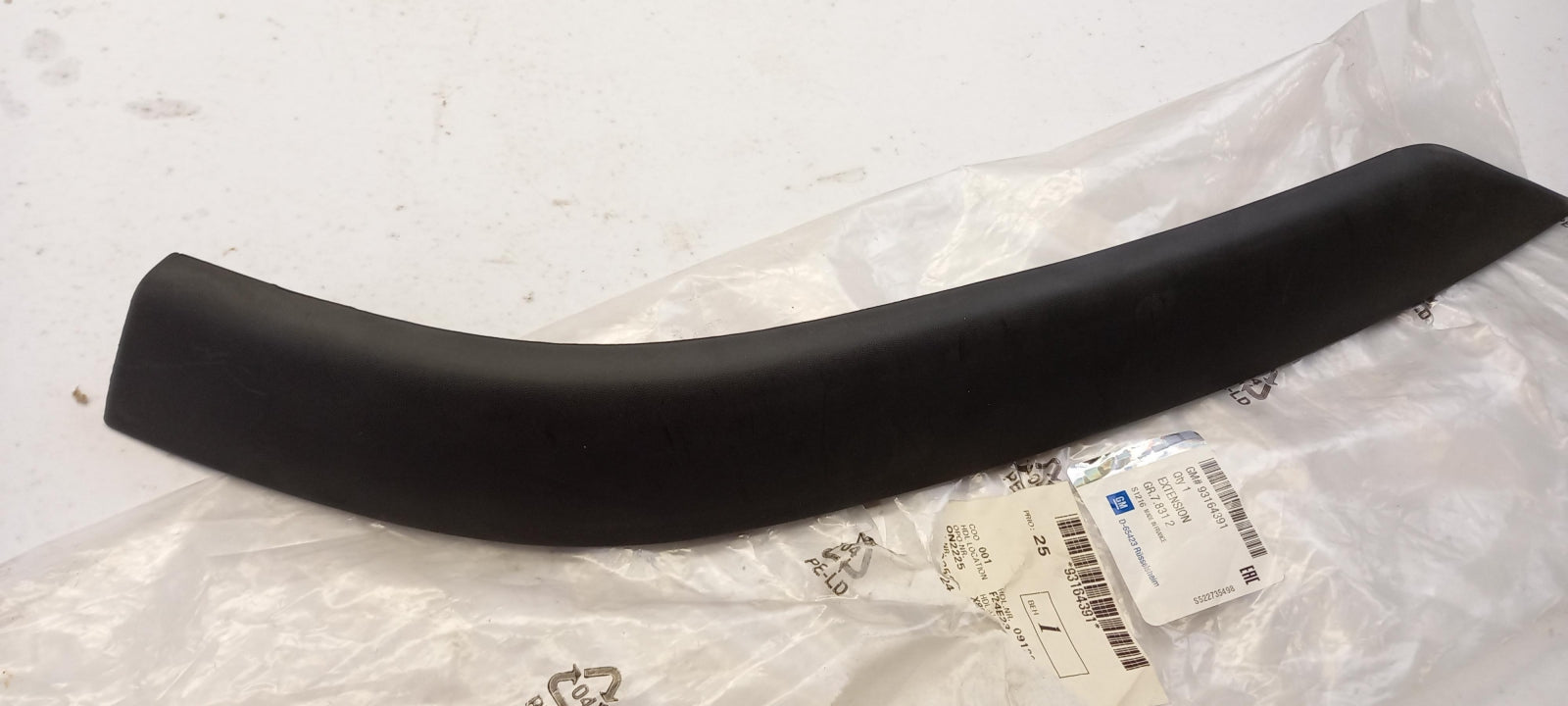 Original OE OPEL bumper trim strip 93164391 