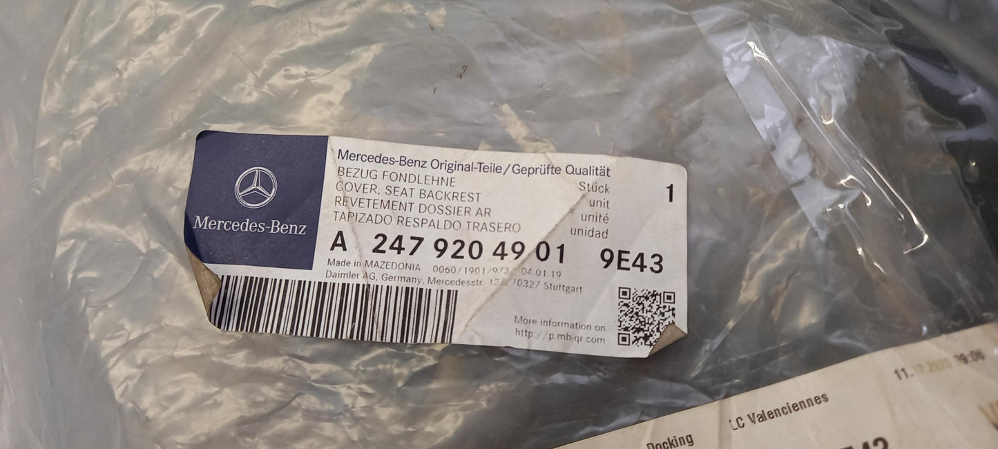 Original MERCEDES-BENZ GLA H247 '21-'24 Sitzbezug Hinten links A24792049019E43