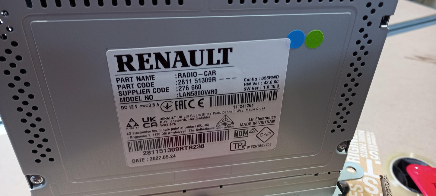 Original RENAULT Trafic 3 Captur DACIA Duster Multimedia Haupteinheit 281151309R