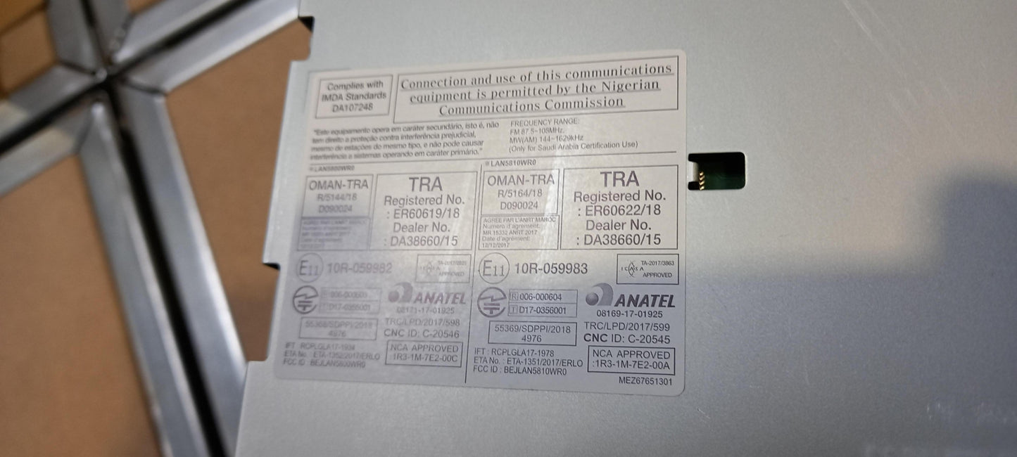 Original RENAULT Captur (J87) DACIA Duster Multimedia Haupteinheit 281153626R