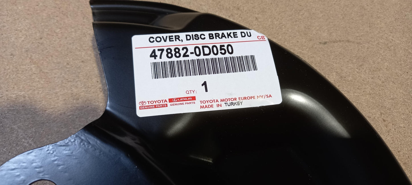 Original TOYOTA Yaris Bremsscheibe Spritzblech hinten links 478820D050