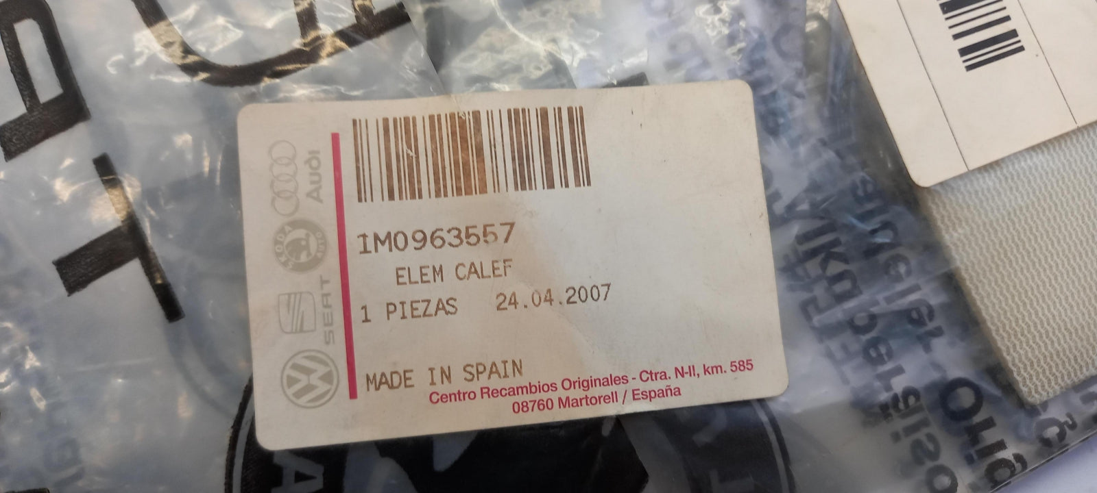Original SEAT Leon Toledo Sitzheizung 1M0963557