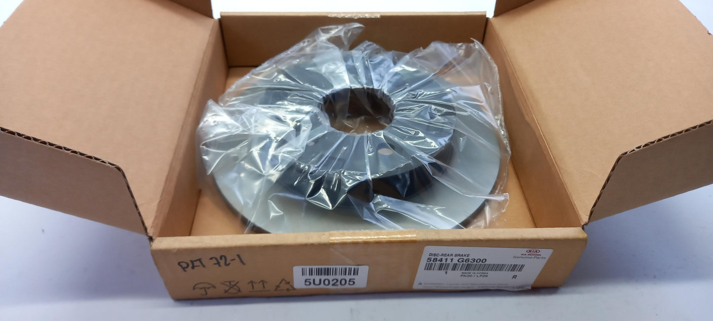 Original KIA Picanto II 2011-2017 Bremsscheibe (1 Stück) Hinten 58411G6300