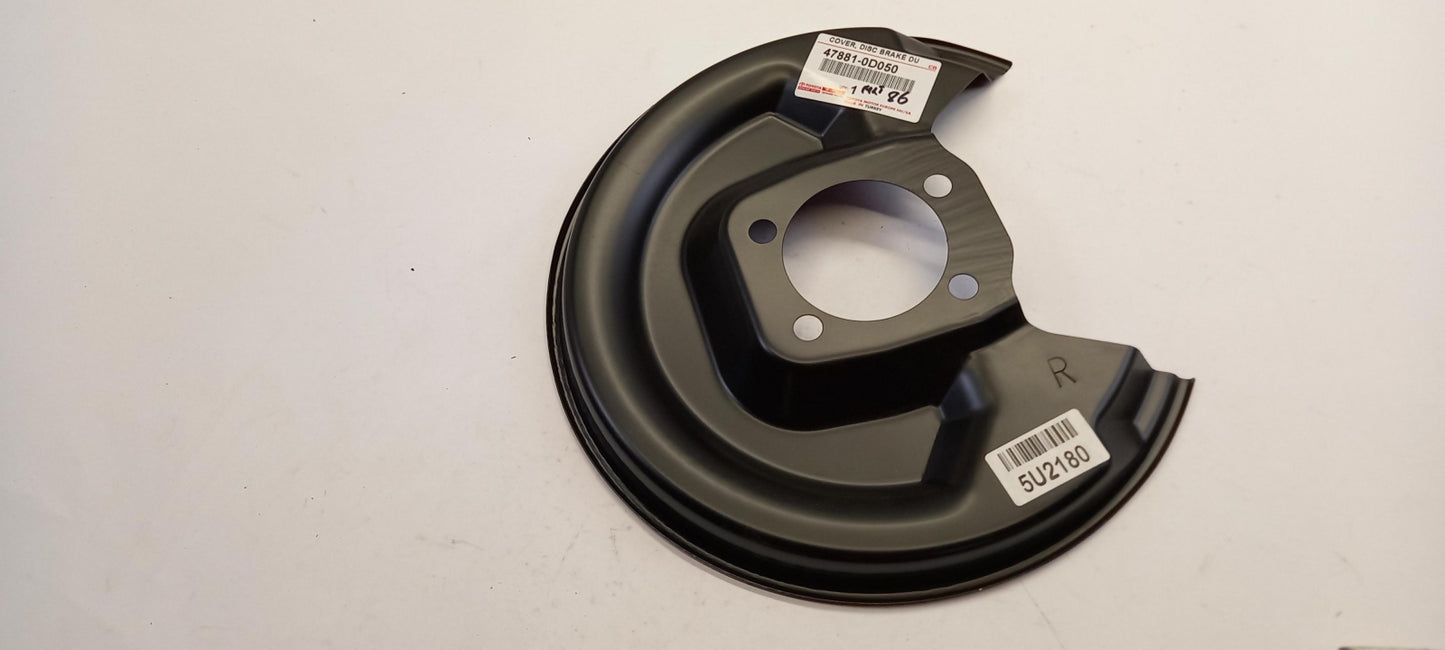 Original TOYOTA Yaris Bremsscheibe Spritzblech hinten rechts 478810D050