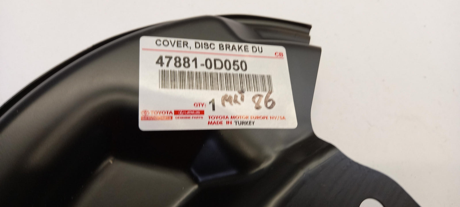 Original TOYOTA Yaris Bremsscheibe Spritzblech hinten rechts 478810D050