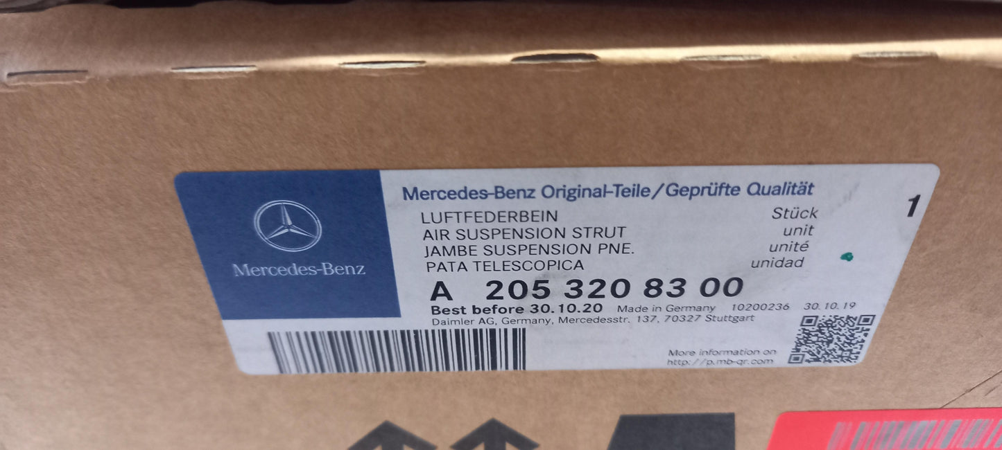 Original MERCEDES-BENZ C-Klasse W205 S205 C205 Luftfeder vorne links A2053208300