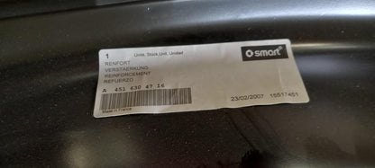 Original MERCEDES-BENZ Smart Fortwo (451) Seitenverstärkung links A4516304716