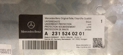 Original MERCEDES-BENZ SL R231 Unterfahrschutz mitten A2315240201