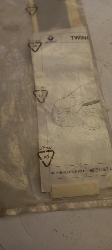 Original RENAULT Twingo III Tür Zierstreifen hinten rechts 990463229R