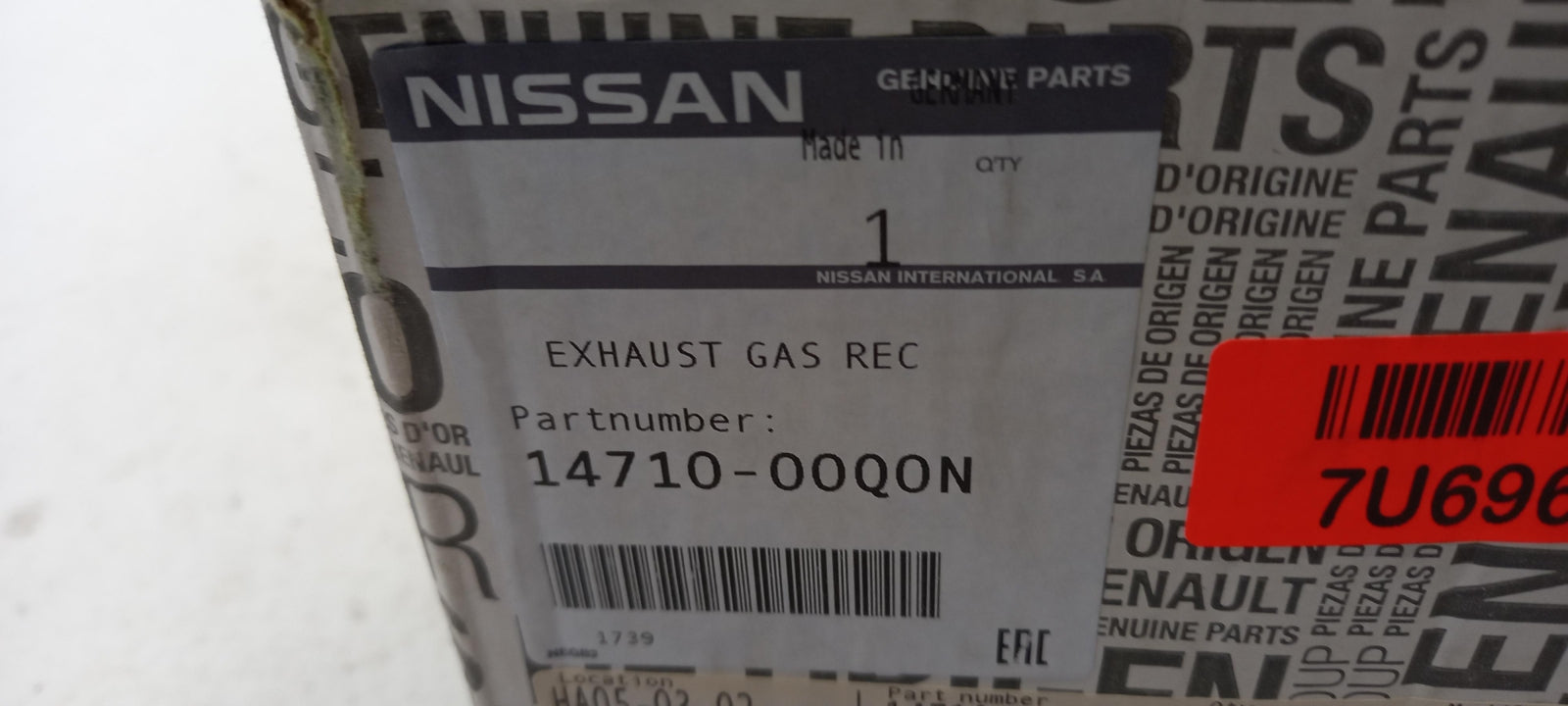 Original OE NISSAN AGR Kühler 1471000Q0N