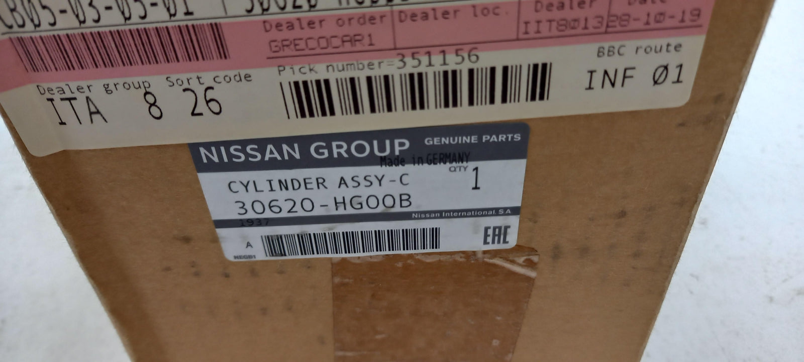 Original NISSAN Drucklager Ausrücklager 30620HG00B