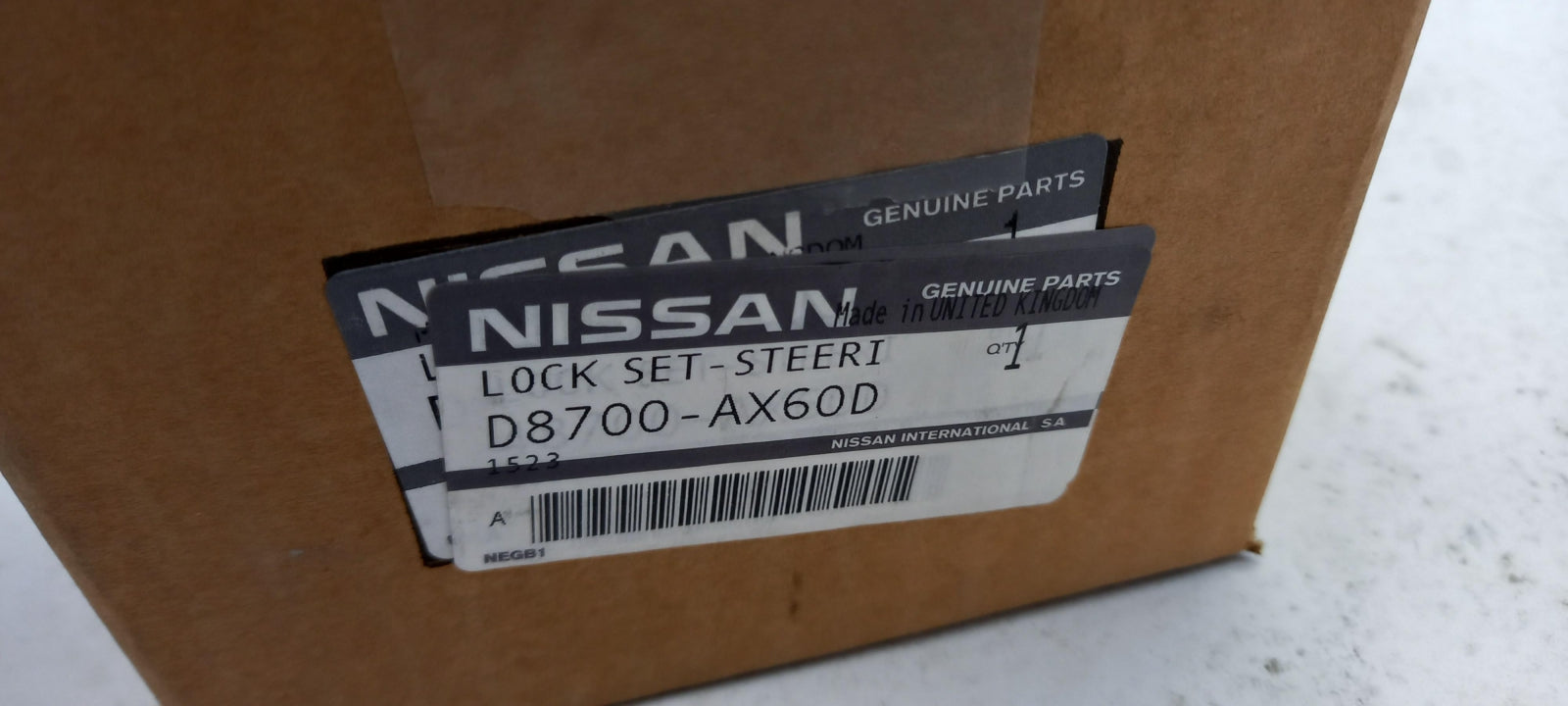 Original NISSAN Micra K12 Zündschloss Schließzylinder D8700AX60D