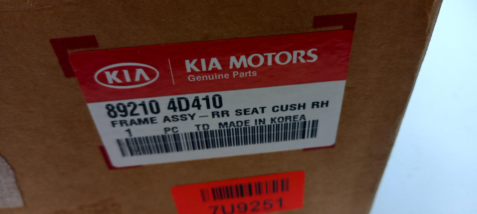 Original KIA Carnival Sedona 2006-2012 Rahmen Rechts hinten 892104D410