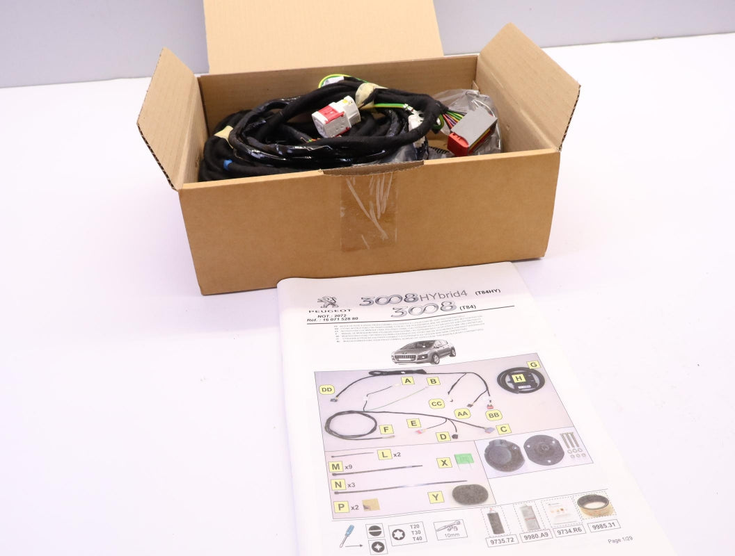 Original PEUGEOT 3008 (2009-2017) Anhängerkupplung Elektrosatz 1607152880