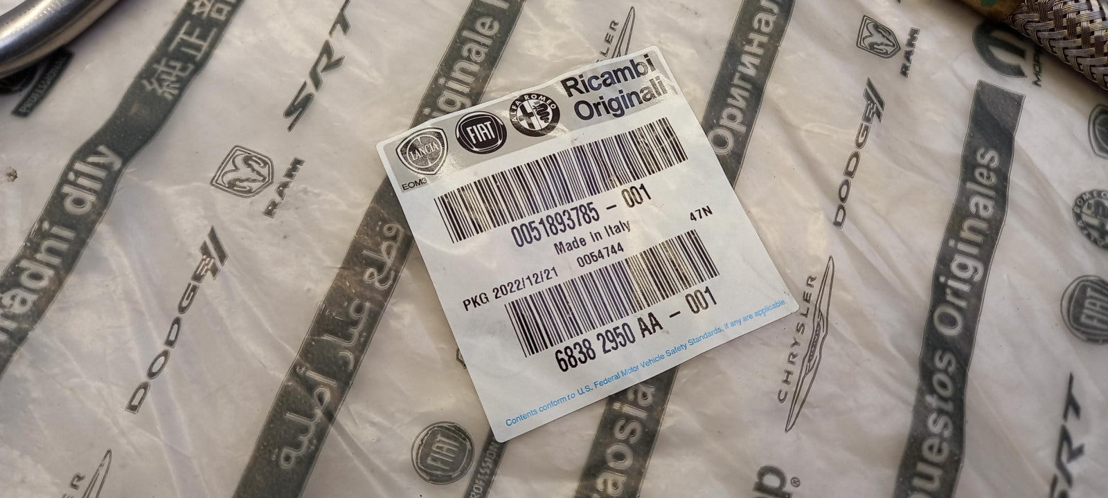 Original OE FIAT Rohr 51893785