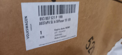 Original AUDI A3 8V Stoßfängerspoiler platinumgrau hinten 8V3807521P1RR