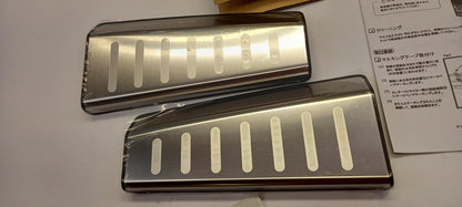 Original NISSAN Micra K13 Stoßstangen Kantenschutz 2-Stück chrom hint H49921HH50