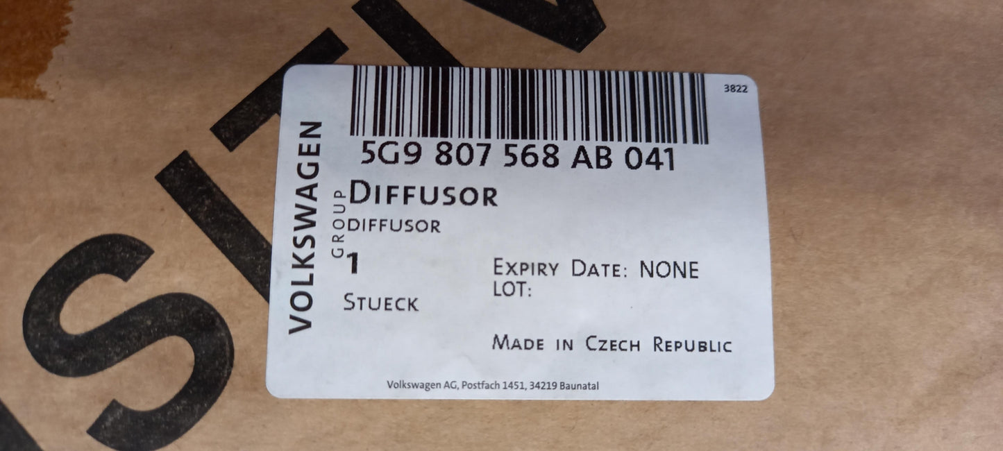 Original VW Golf VII 14-20 Heckdiffusor schwarz 5G9807568AB041