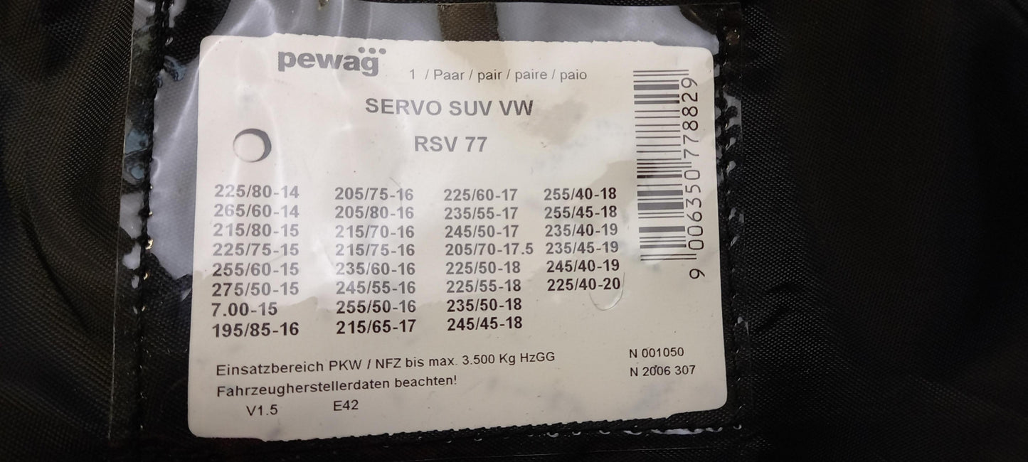 Original VW Tiguan Tiguan Allspace Tayron 215/65 R 17 Schneeketten 000091387AG