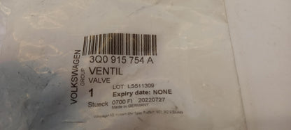 Original AUDI A3 Q3 SKODA Superb VW Golf Passat Überdruckventil 3Q0915754A