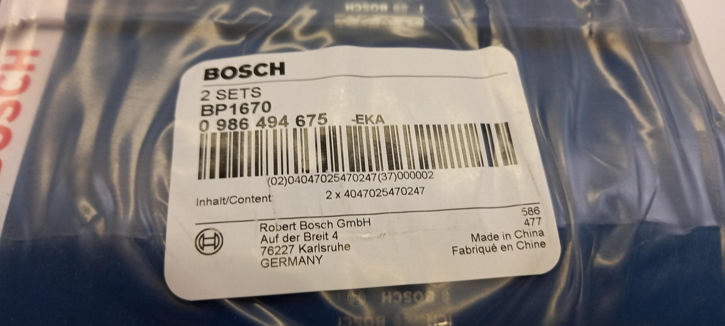 BOSCH für MAZDA CX-5 Bremsbeläge vorne 0986494675