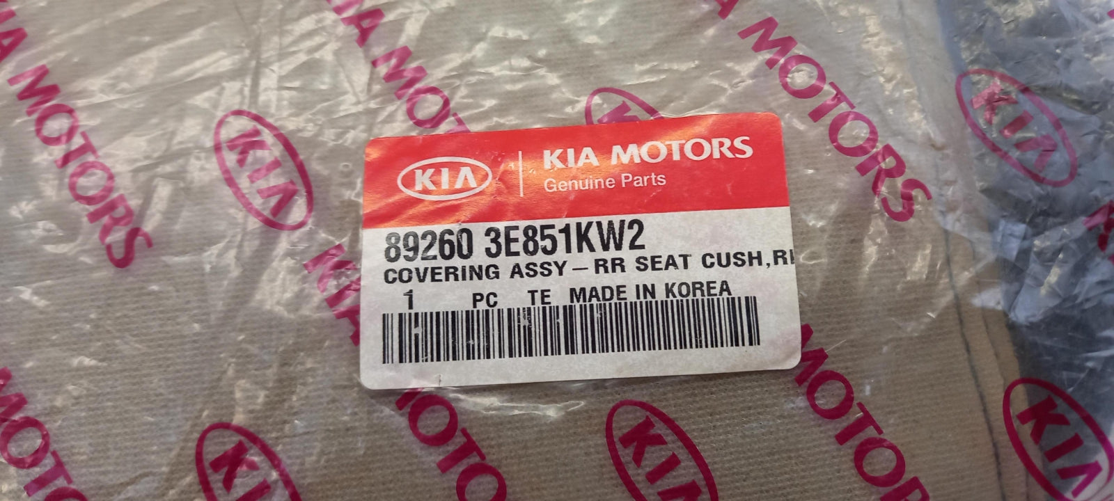 Original KIA Sorento (2006-2008) Sitzbezug hinten rechts 892603E851KW2