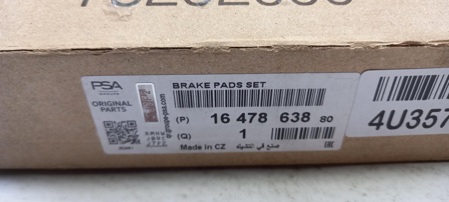 Original CITROEN Jumper III 2006- Bremsbeläge Vorne 1647863880