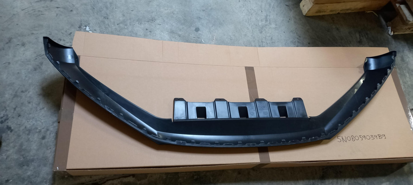 Original VW Tiguan 5N Stoßfängerspoiler satinschwarz unten vorne 5N08059039B9