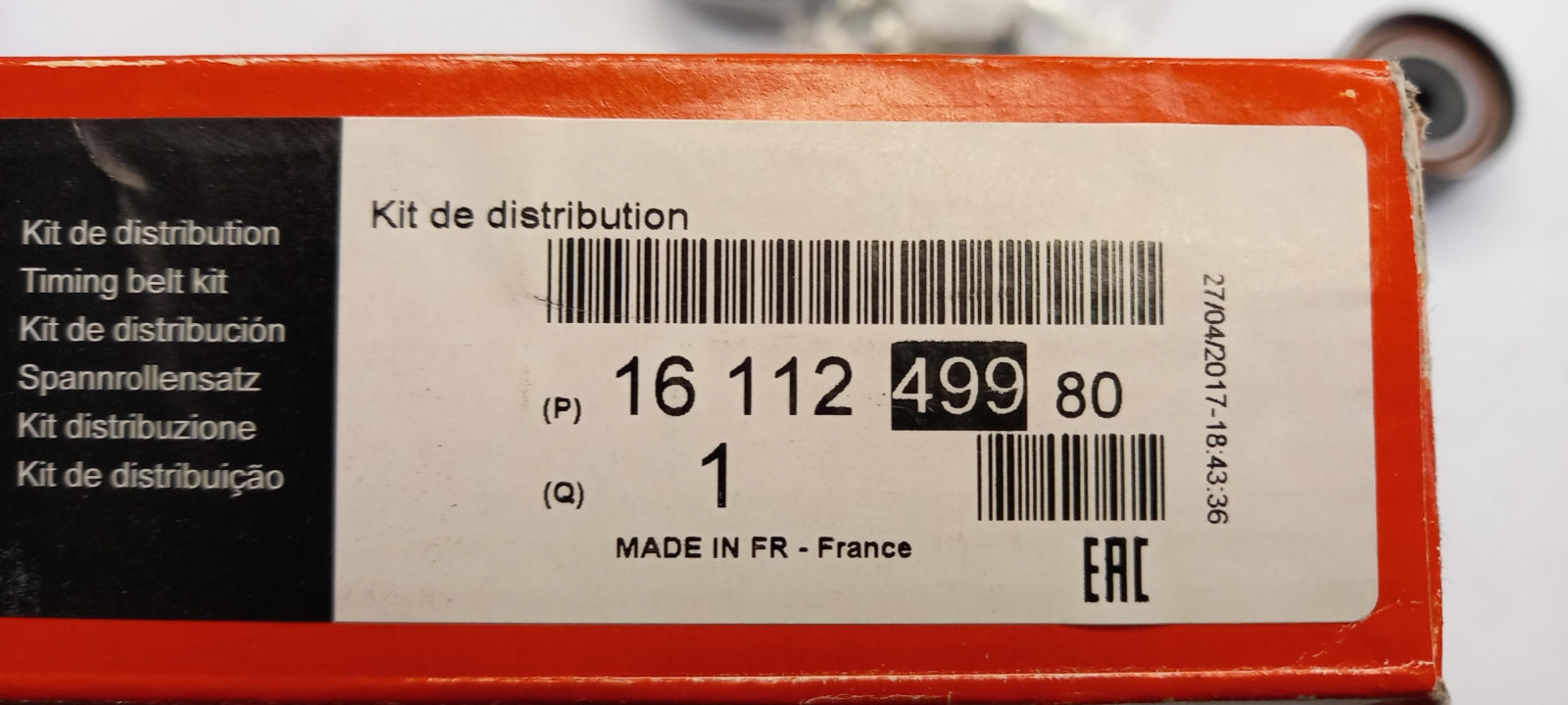 Original OE Peugeot Zahnriemensatz 1611249980