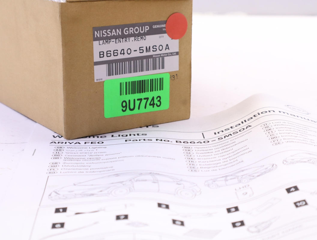 Original OE NISSAN Äußeres Licht B66405MS0A