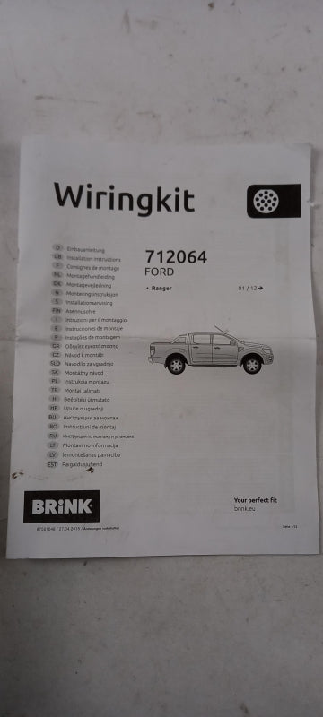 Original FORD Ranger TKE 2012- Anhängerkupplung Elektrosatz 13-polig 1785389