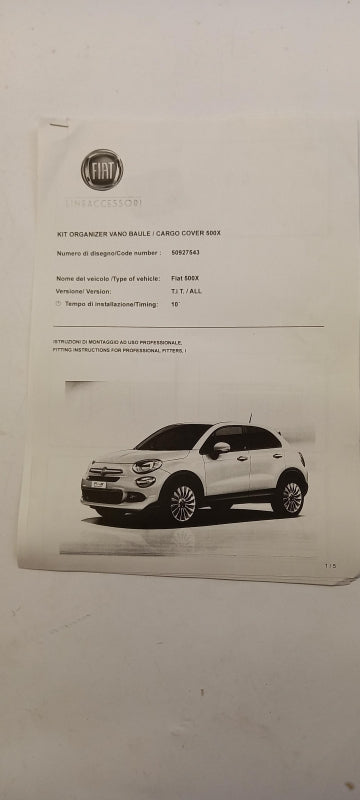 Original FIAT 500X 2015- Kofferraum-Organizer 50927543