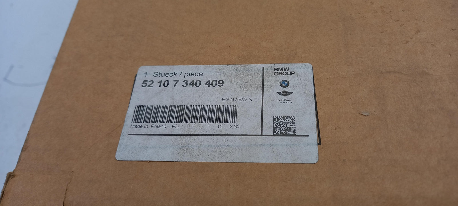 Original OE BMW Kopfstütze 52107340409