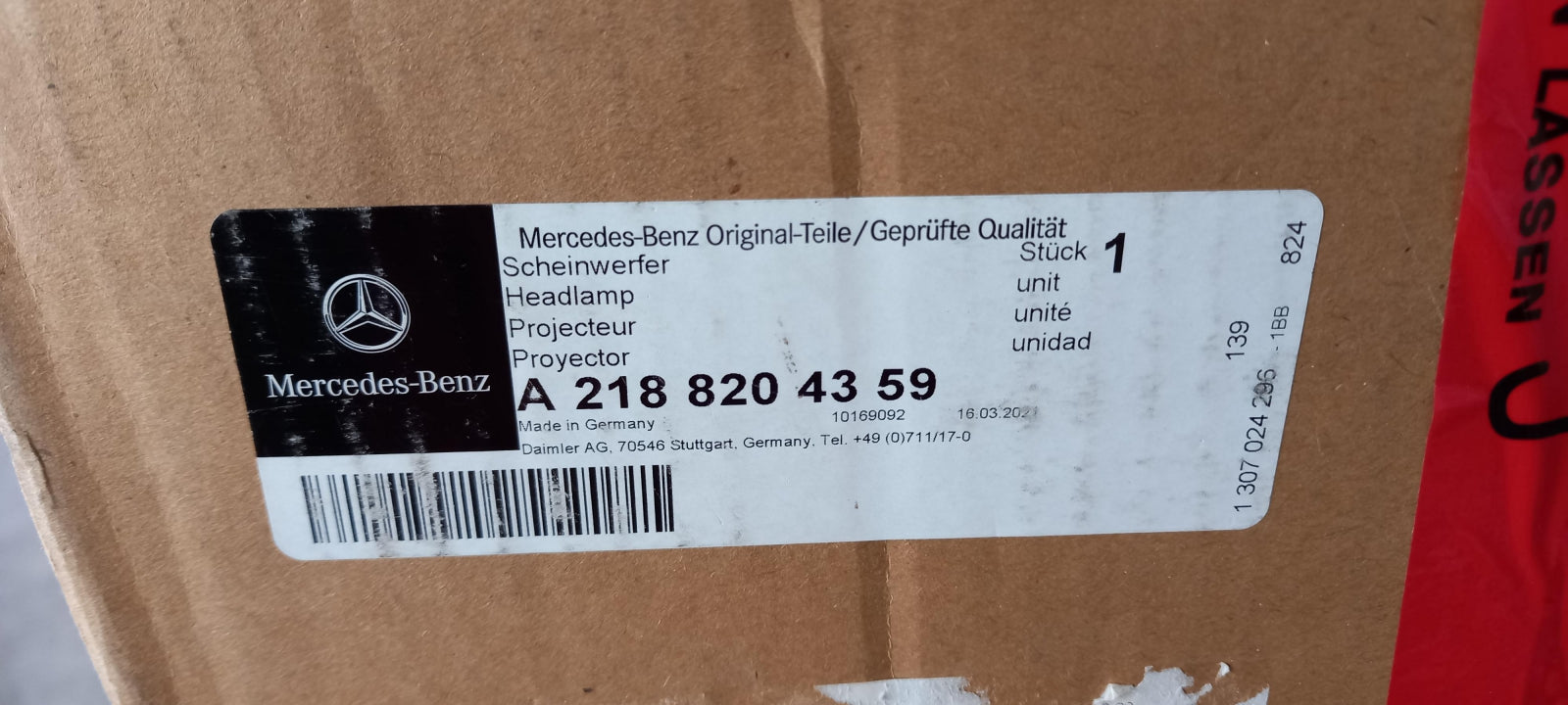 Original MERCEDES-BENZ CLS-Klasse C218 X218 Scheinwerfer Links A2188204359