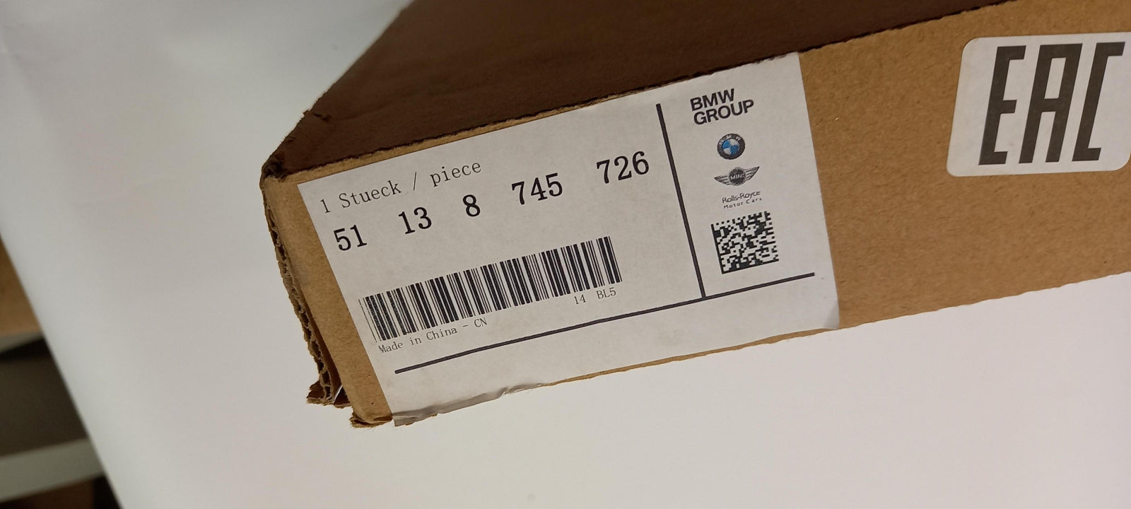 Original OE BMW Heckklappe Zierleiste 51138745726