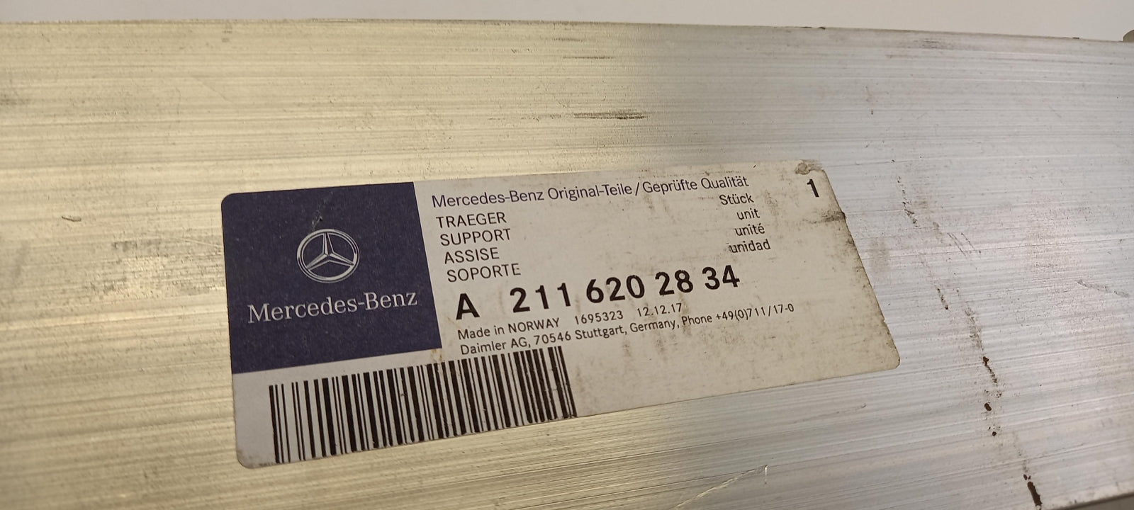 Original MERCEDES-BENZ E-klasse W211 S211 Stoßstangenträger vorne A2116202834