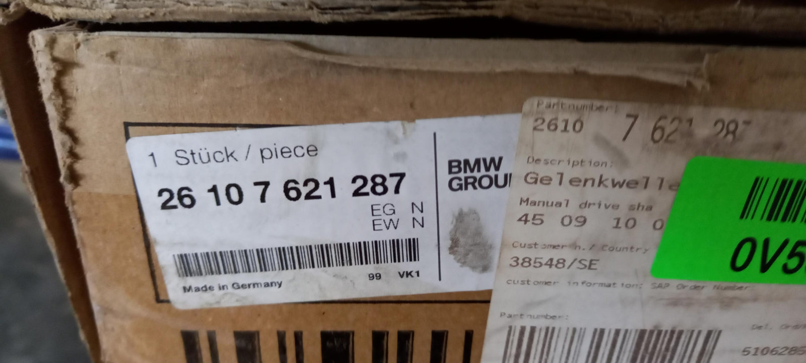 Original OE BMW Kardanwelle 26107621287