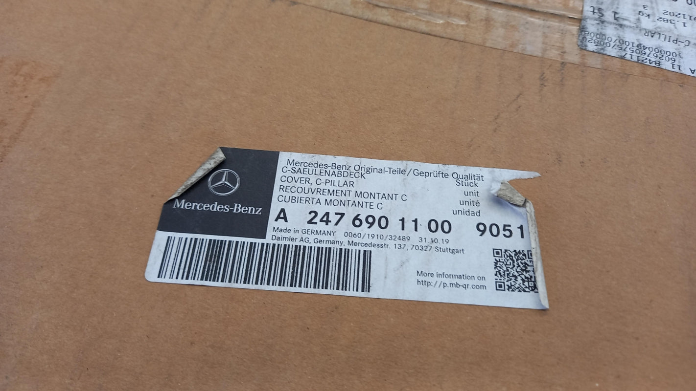 Original MERCEDES-BENZ B-klasse W247 C-Säulenverkleidung links A24769011009051