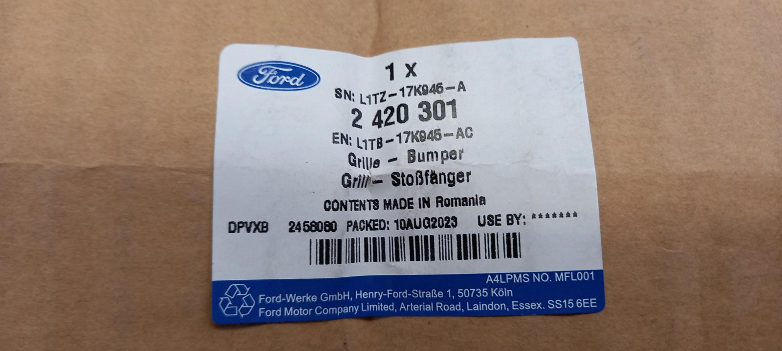 Original OE FORD Stoßfänger Lüftungsgitter 2420301