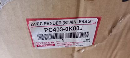 Original TOYOTA HILUX Revo Kotflügel Zierleistensatz Edelstahl PC4030K00J
