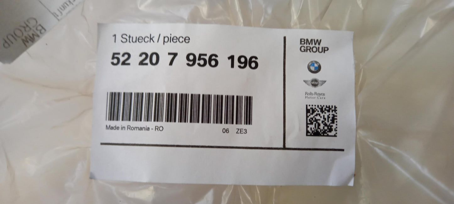 Original BMW 3er G20 Sitzrücklehnenbezug anthrazit gau hinten rechts 52207956196