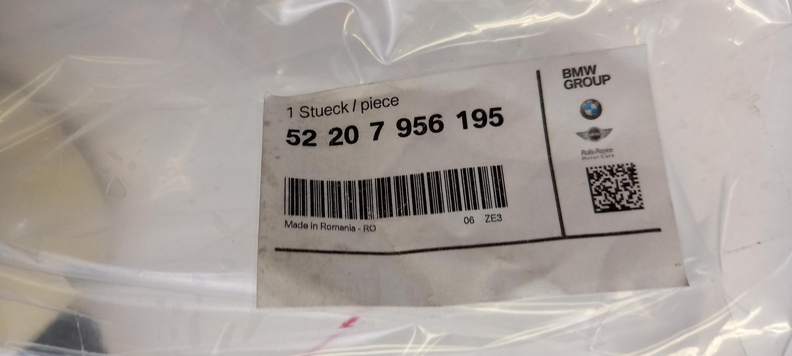 Original BMW 3er G20 Sitzrücklehnenbezug anthrazit gau hinten links 52207956195