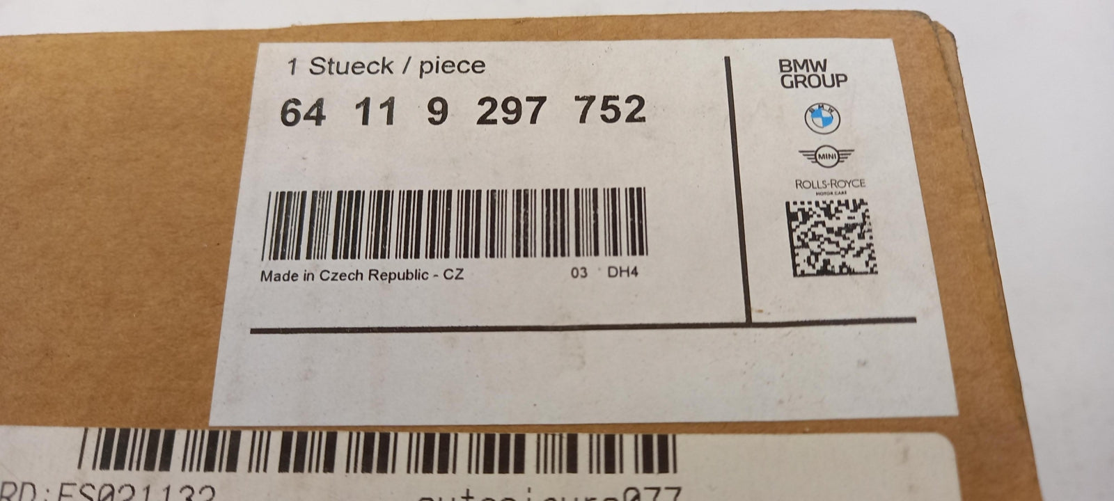 Original OE BMW Innenraumgebläse 64119297752