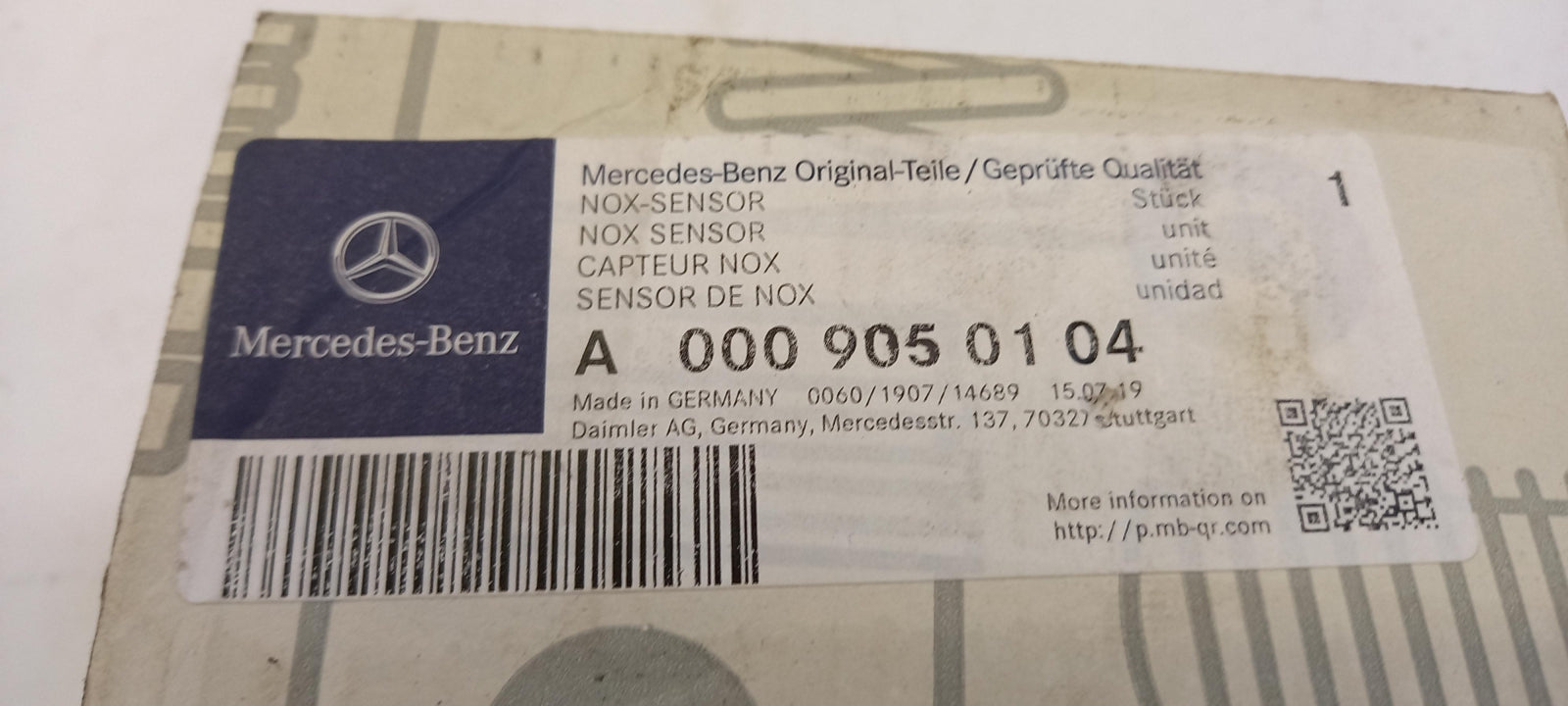 Original OE MERCEDES-BENZ Lambdasonde A0009050104