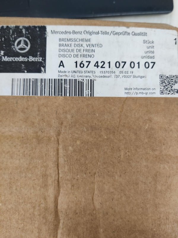 Original OE MERCEDES-BENZ Bremsscheibe (1 Stück) A167421070107