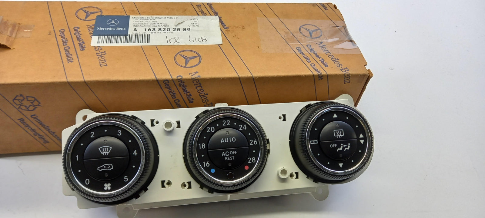 Original OE MERCEDES-BENZ Heizung Steuergerät A1638202589