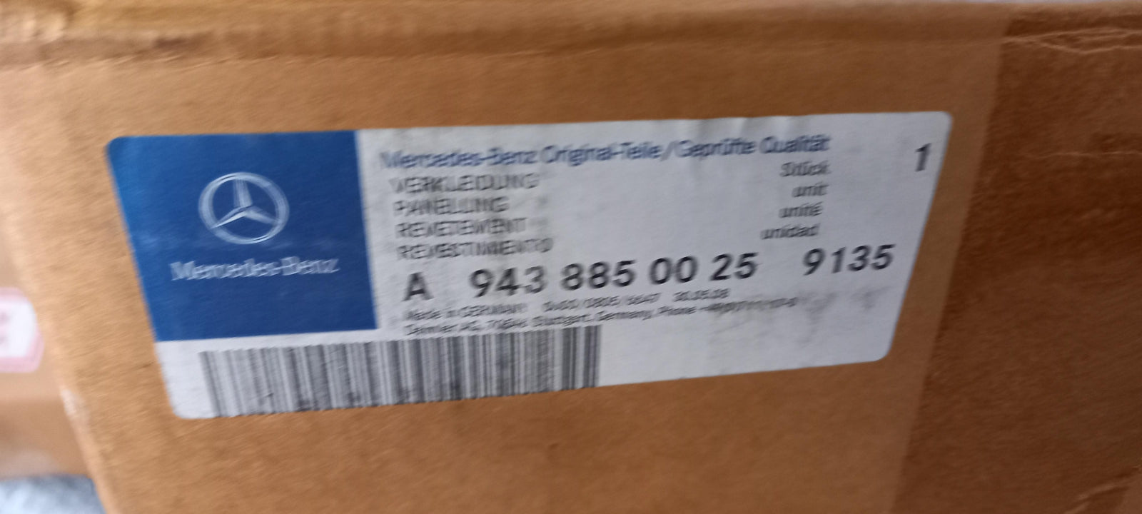 Original OE MERCEDES-BENZ Stoßfängerabdeckung A94388500259135