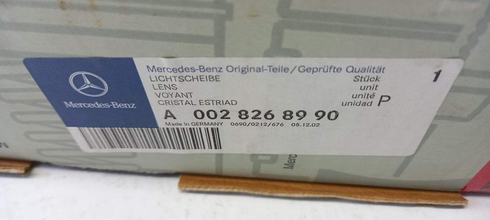 Original OE MERCEDES-BENZ Scheinwerfer Streuscheibe A0028268990