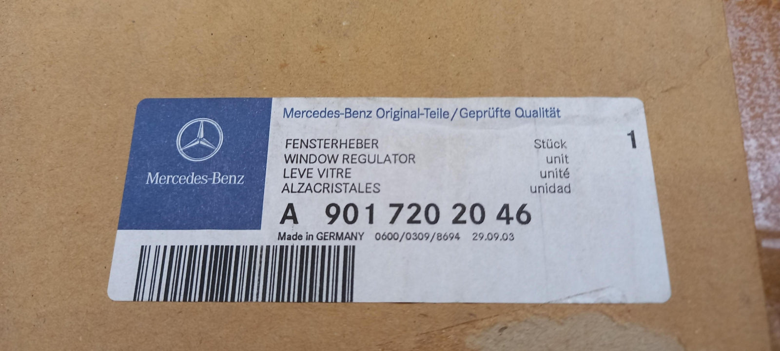 Original OE MERCEDES-BENZ Fensterheber A9017202046