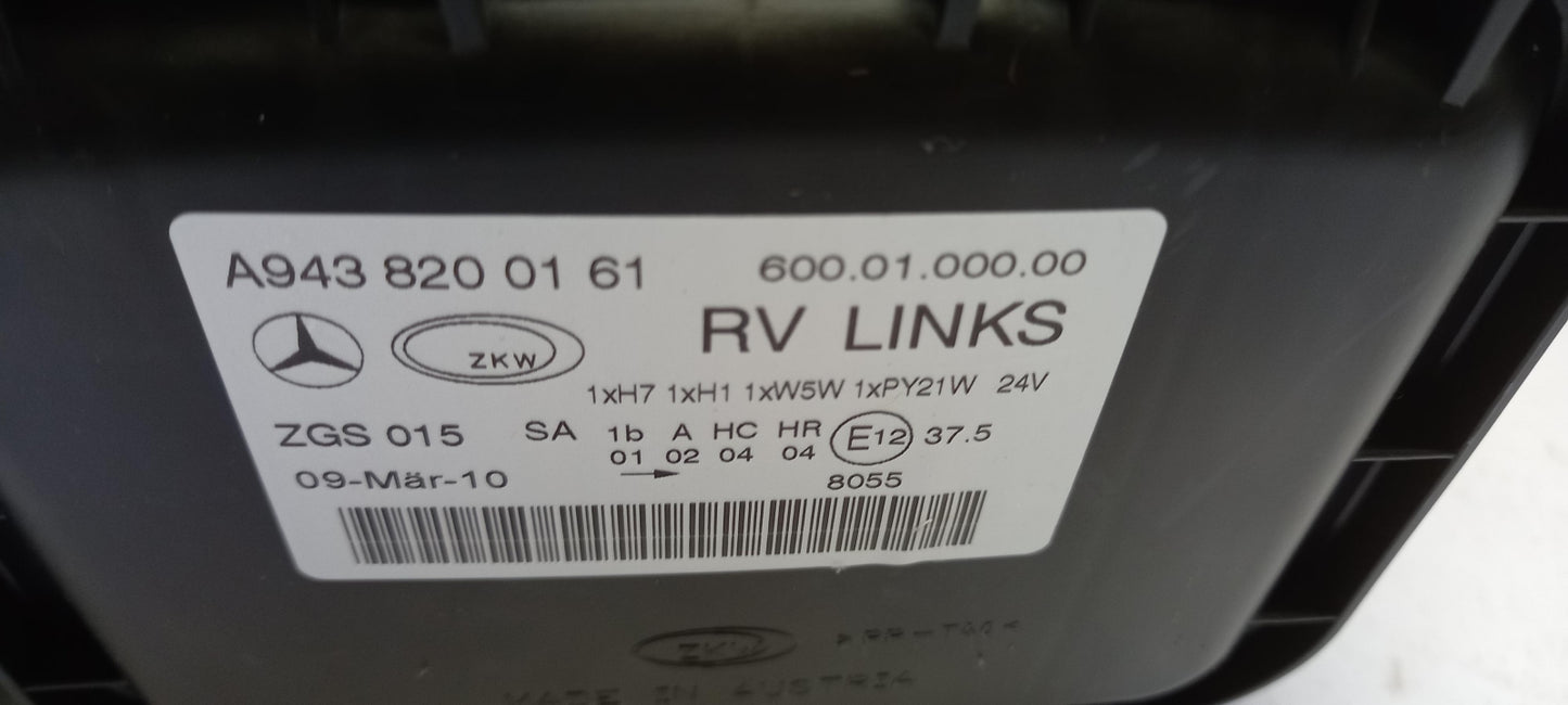 Original MERCEDES-BENZ Actros MP2 Scheinwerfer Halogen Links A9438200161